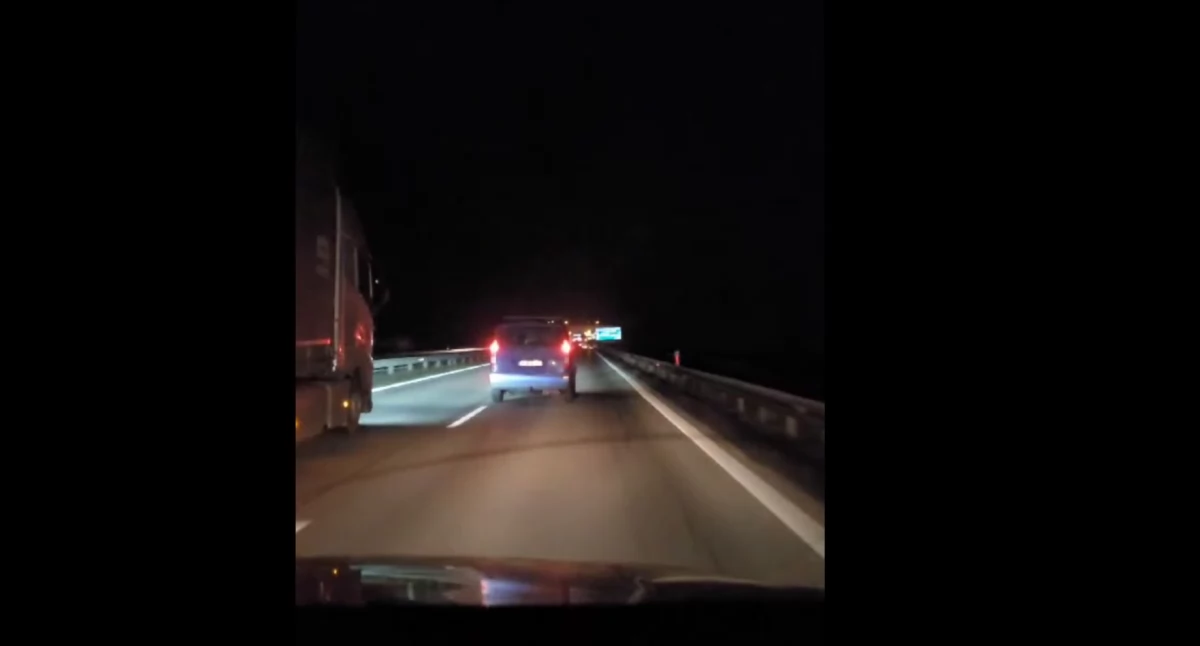 Przez takich jak on giną ludzie. Pijany obcokrajowiec na A4 zatrzymany dzięki reakcji przypadkowego kierowcy