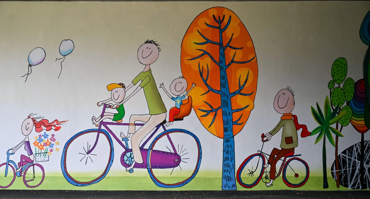 Mural ozdobił tunel przy alei Wielkiej Wyspy