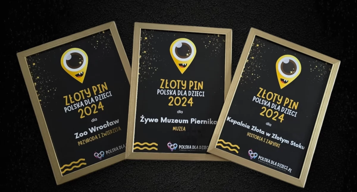 ZŁOTE PINY Polska dla Dzieci 2024 rozdane! Oto najlepsze atrakcje dla rodzin z dziećmi w Polsce