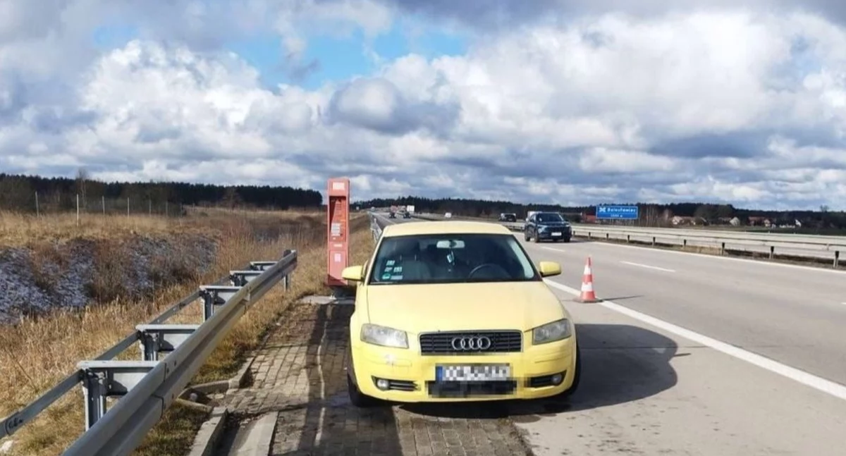 Ukradł paliwo na stacji. Na swoje nieszczęście… pomylił dystrybutory. Policjanci zatrzymali go na autostradzie A4
