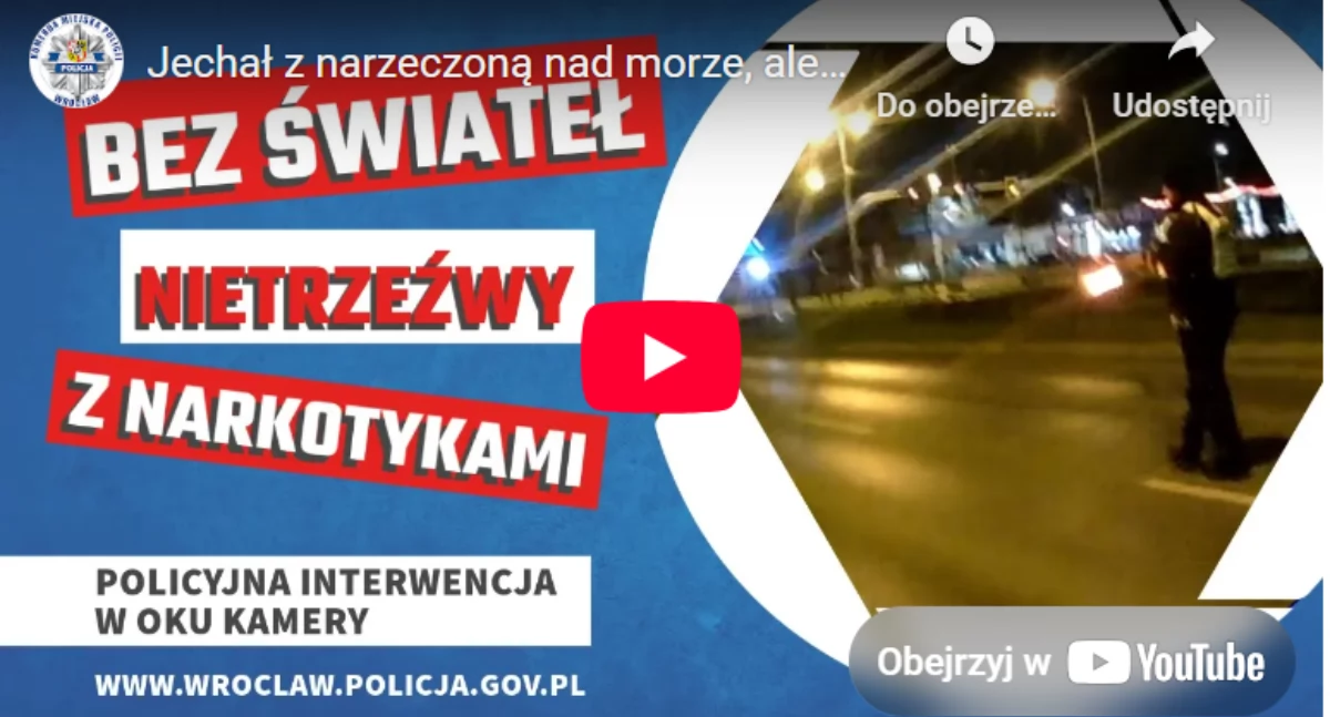 Jechał z narzeczoną nad morze, wycieczkę zakończył w policyjnym areszcie. Zobacz film z zatrzymania