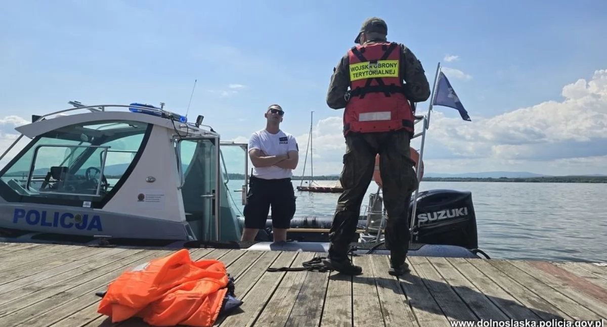 Wspólne ćwiczenia służb i święto dzieci nad Zalewem Mietkowskim