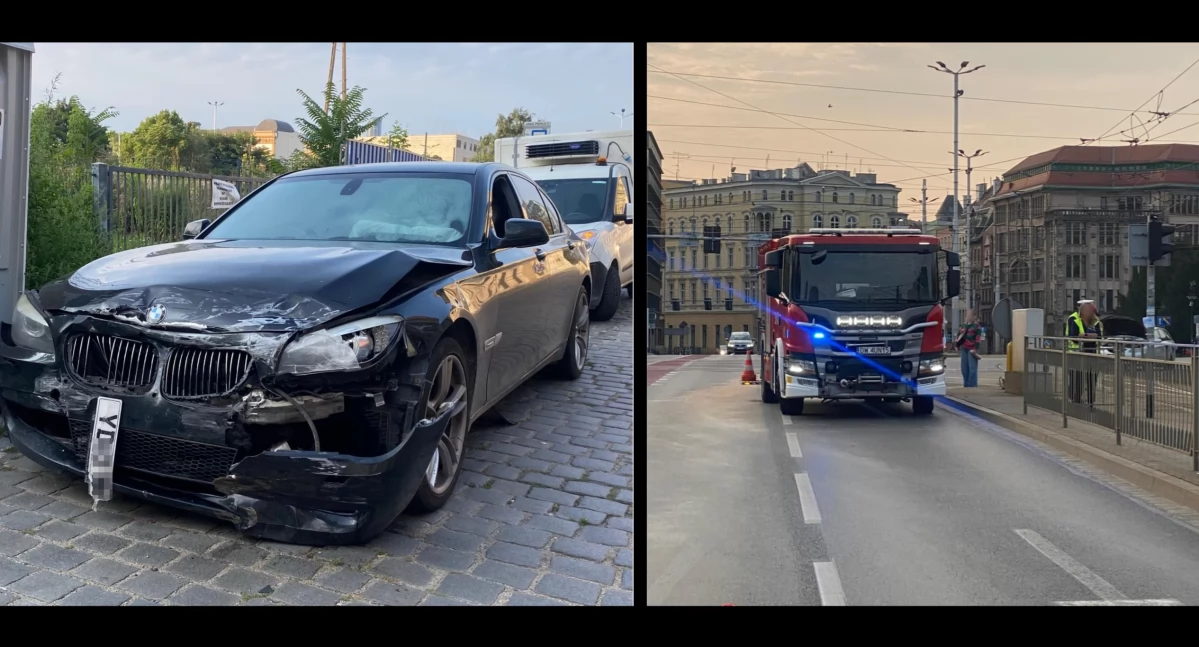 Kierujący BMW wymusił pierwszeństwo na placu Jana Pawła II, doprowadził do kolizji i zbiegł z miejsca zdarzenia