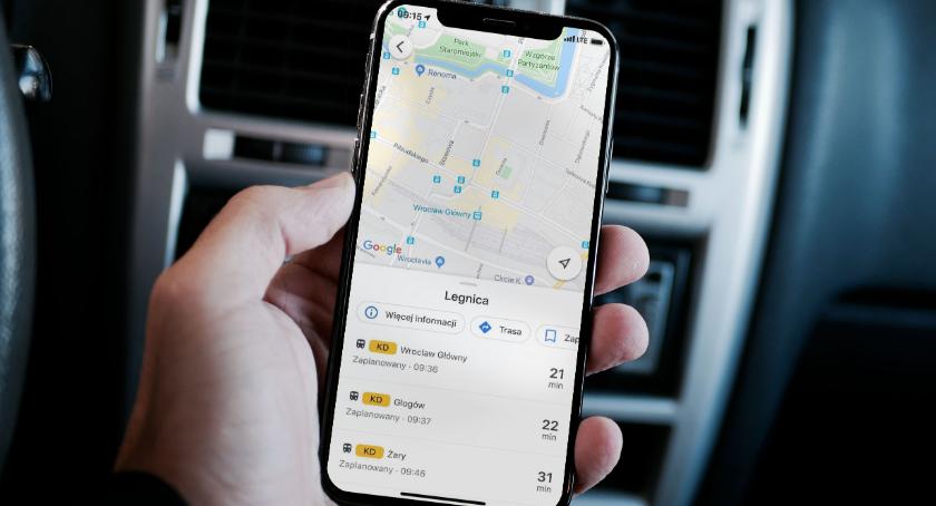 Pociągi Kolei Dolnośląskich w Google Transit
