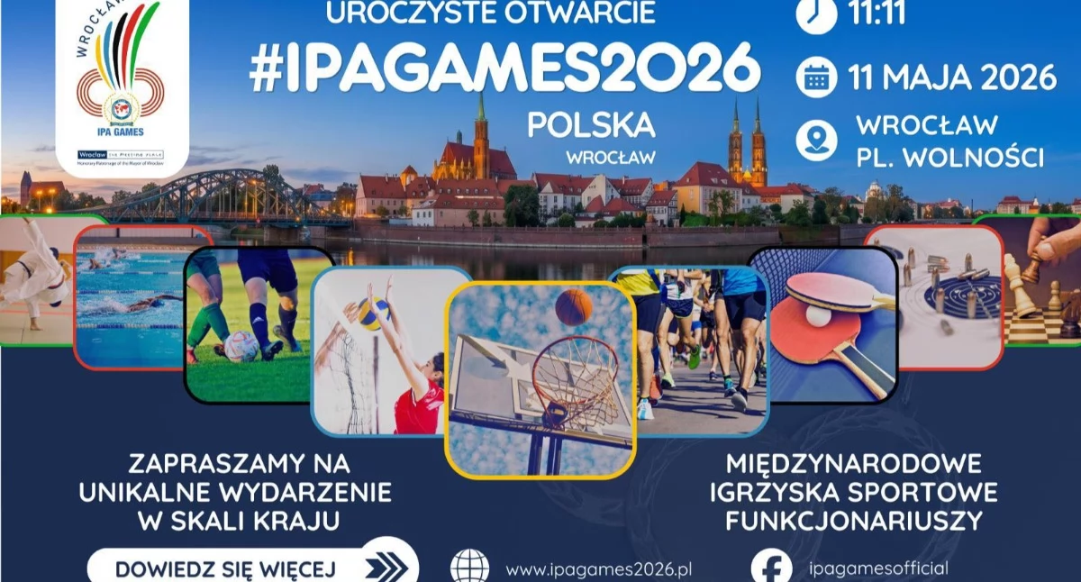 Już jutro Wrocław stanie się światową stolicą policyjnego sportu. Startują IPA Games 2026