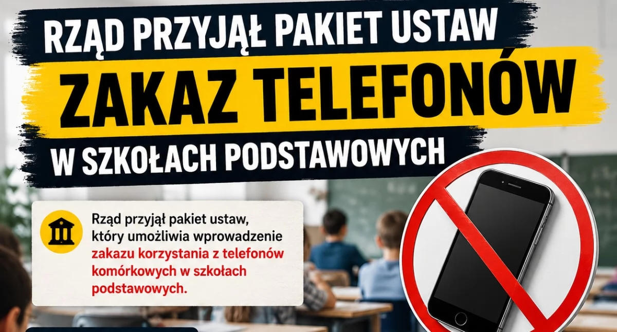 Rząd przyjmuje pakiet ustaw dotyczących bezpieczeństwa dzieci w internecie i zakazu smartfonów w szkołach podstawowych
