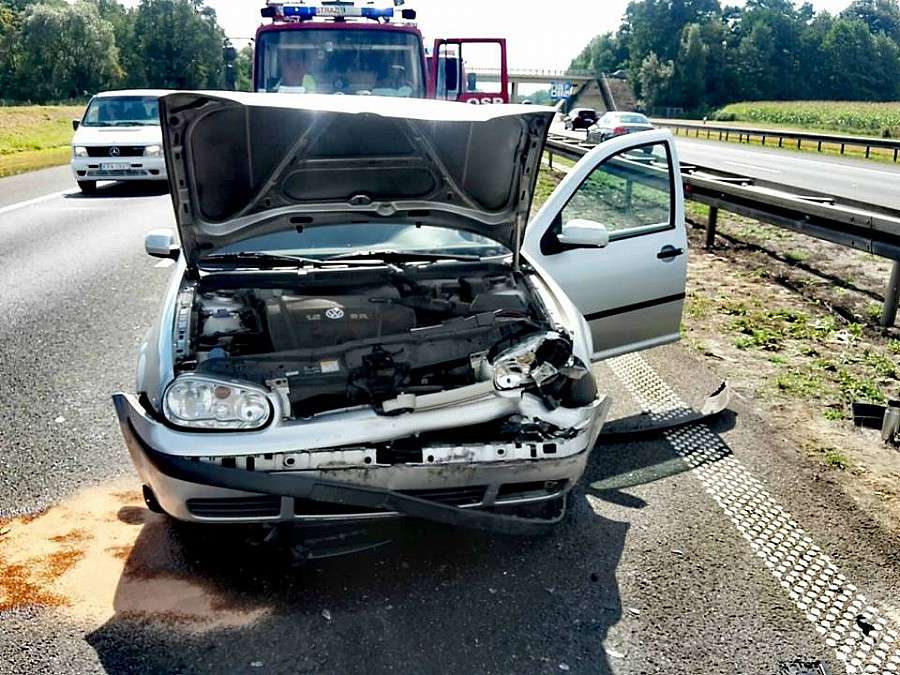 Karambol na A4 zderzyło się 8 samochodów