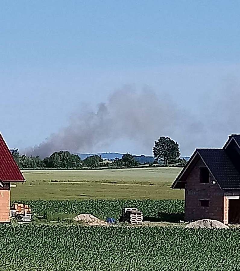 Pożar wysypiska śmieci pod Wrocławiem