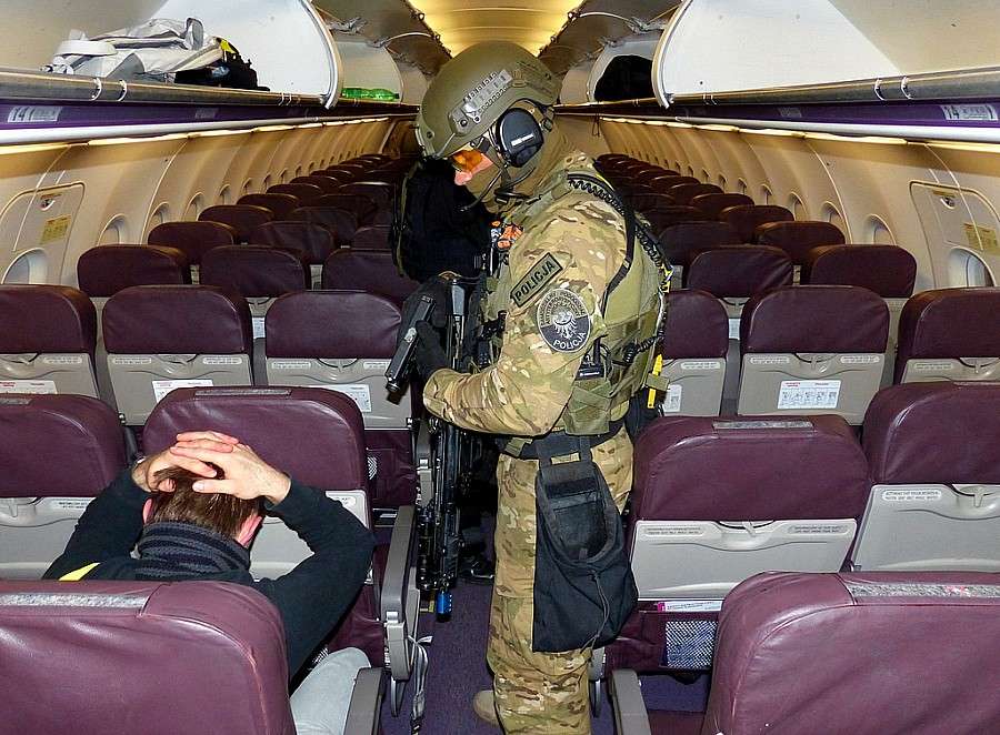 Atak terrorystyczny na wrocławskim lotnisku- ćwiczenia