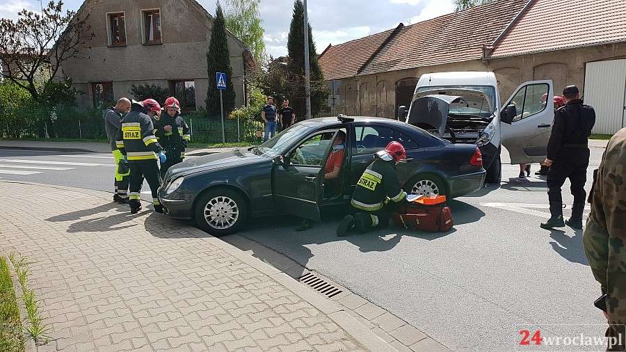 Wypadek w Kątach Wrocławskich