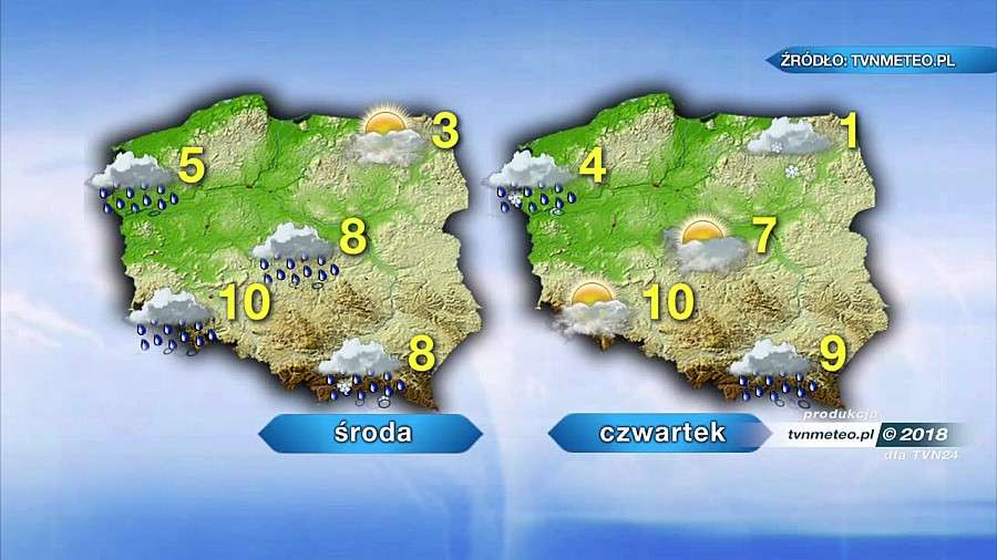 We wtorek wróci zimno. Będzie pochmurno i deszczowo