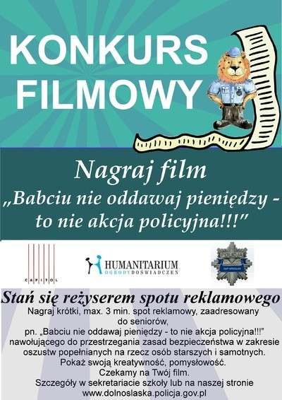 Dolnośląska Policja rusza z wojewódzkim konkursem - nagraj film pod tytułem 