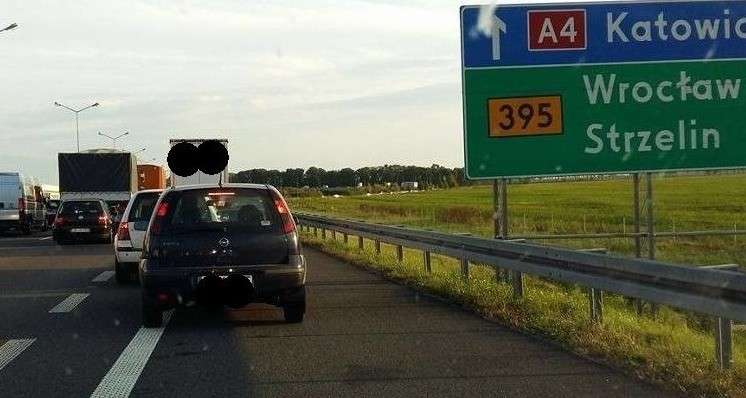 Pięciokilometrowy korek na A4 w stronę Katowic