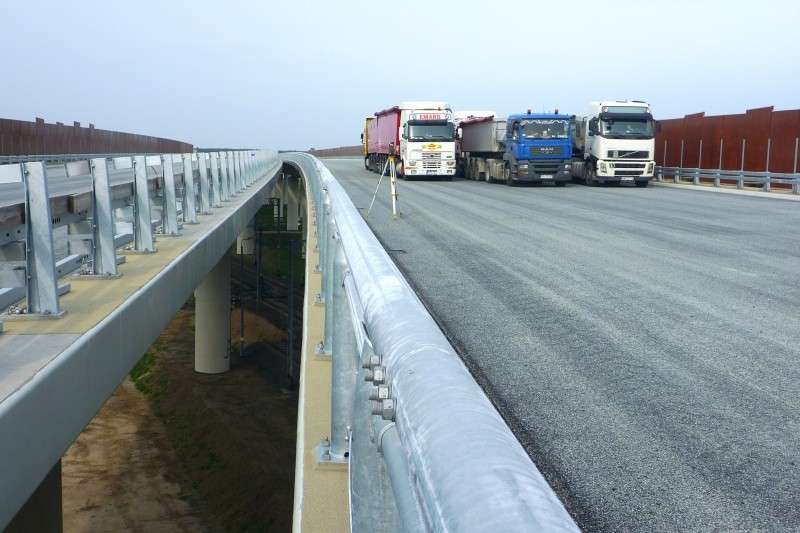 Próby obciążeniowe mostu na dolnośląskim odcinku S5