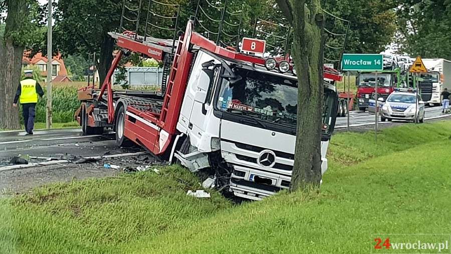 Poważny wypadek pod Wrocławiem