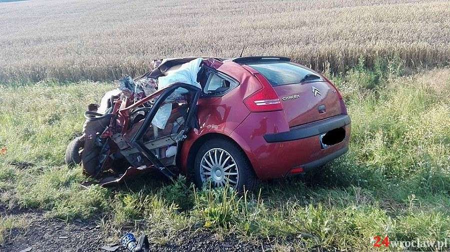 Śmiertelny wypadek pod Strzegomiem