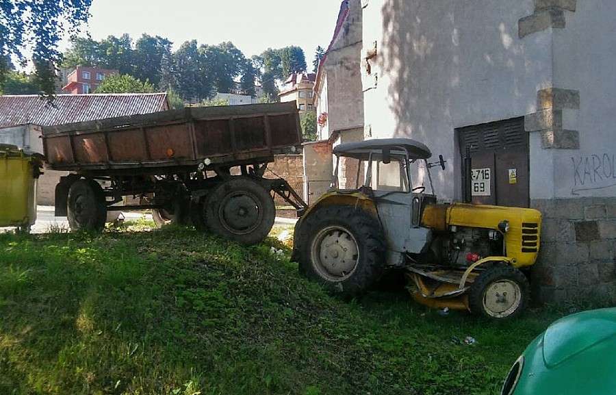 Ciągnikiem w transformator