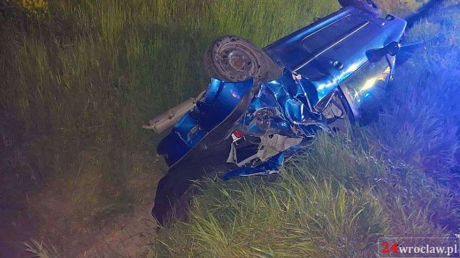 Cztery osoby ranne w wypadku na autostradzie A4 pod Wrocławiem