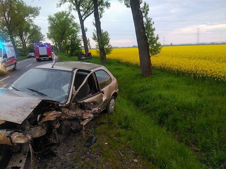 Zderzenie na trasie Wrocław - Strzelin