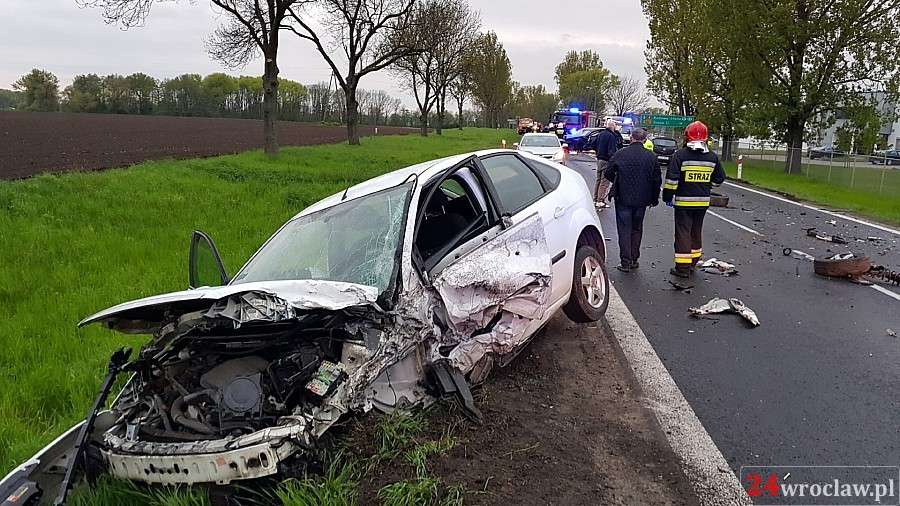 Groźny wypadek pod Wrocławiem