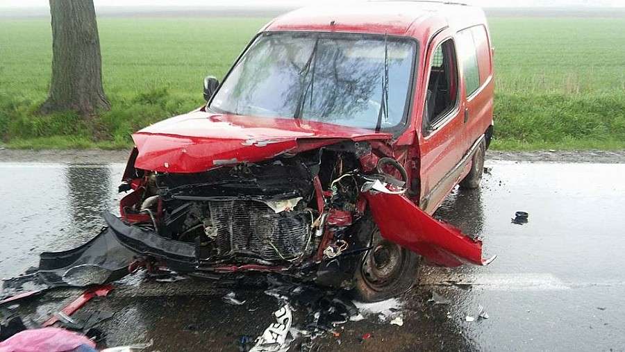 Groźny wypadek na drodze Wrocław - Strzelin