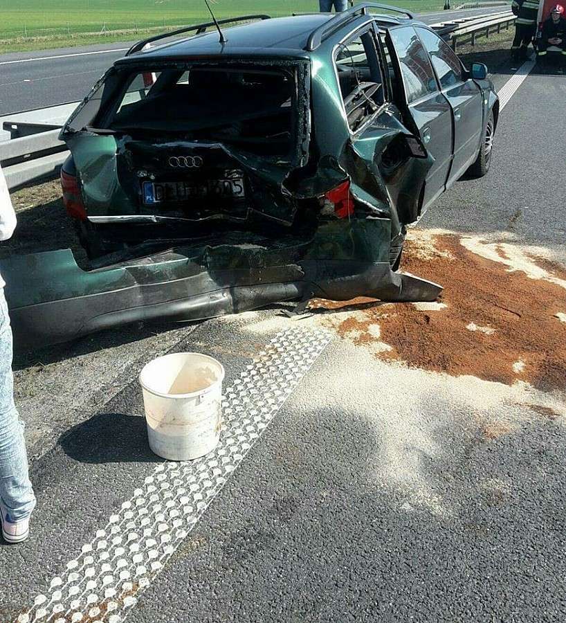 Wypadek na autostradzie