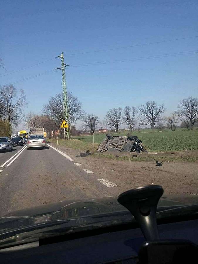 Poważny wypadek na trasie Strzelin-Wrocław
