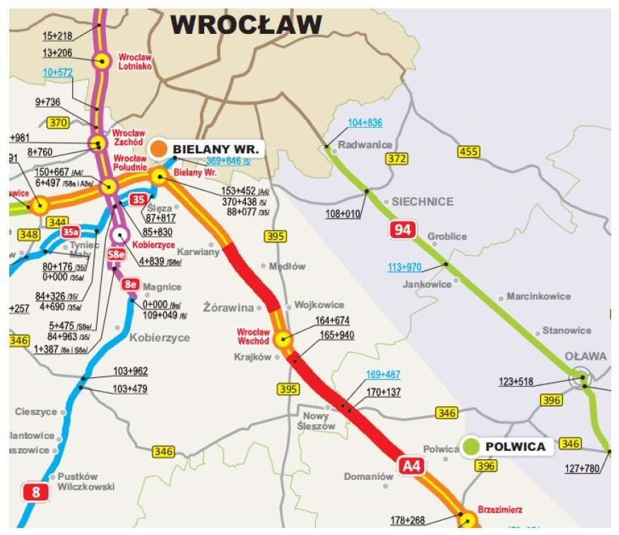 Przetrag na remont jezdni, północnej autostrady A4
