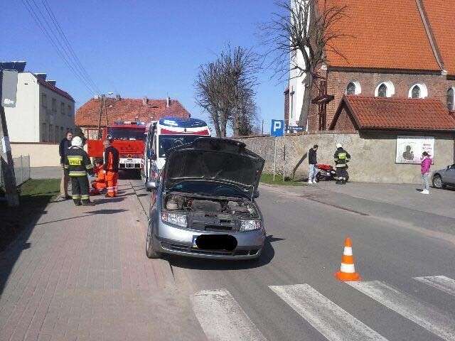 Wypadek z udziałem skutera w Wierzbicach 