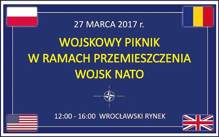 Wojskowy piknik w ramach przemieszczenia wojsk NATO