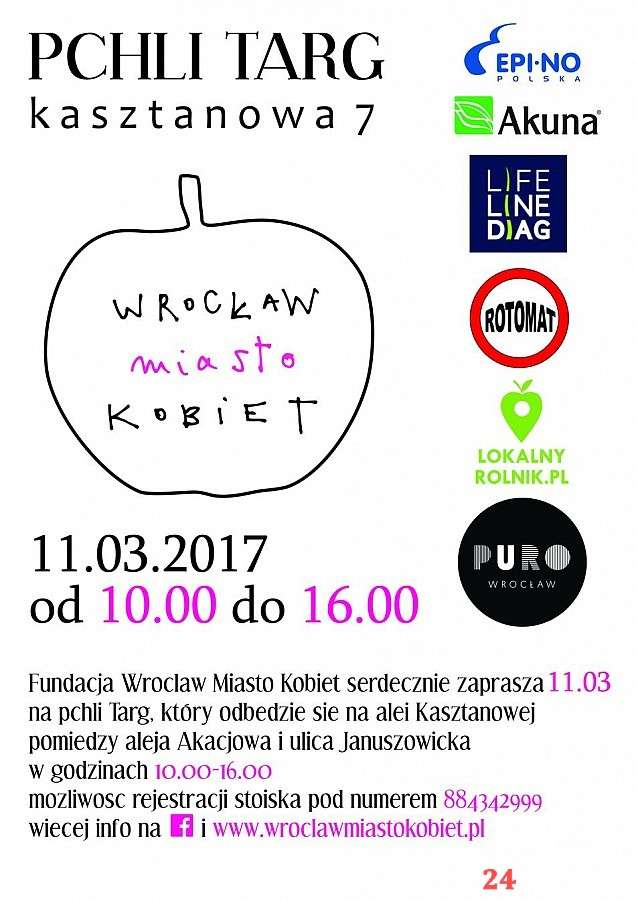 Pchli Targ Kasztanowa &- Fundacja Wrocław Miasto Kobiet - zaprasza