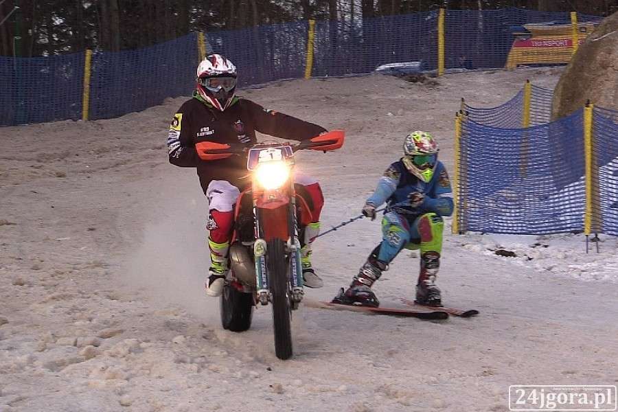 Skijoering na zakończenie ferii zimowych w Karpaczu