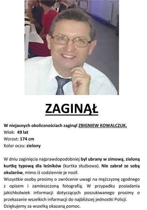 Zaginiony Zbigniew Kowalczuk