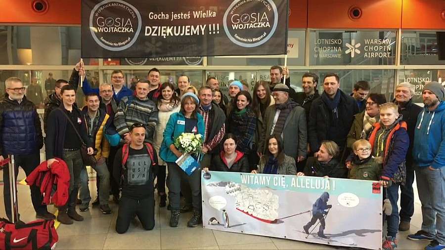 Pierwsza Polka, która zdobyła biegun południowy, wróciła do kraju. Wrocławianka przez 69 dni pokonał