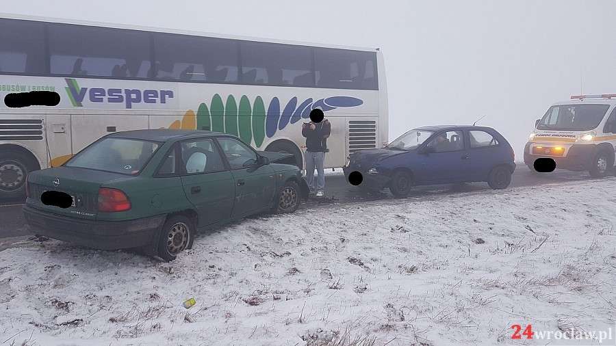 Czołowe zderzenie pod Wrocławiem
