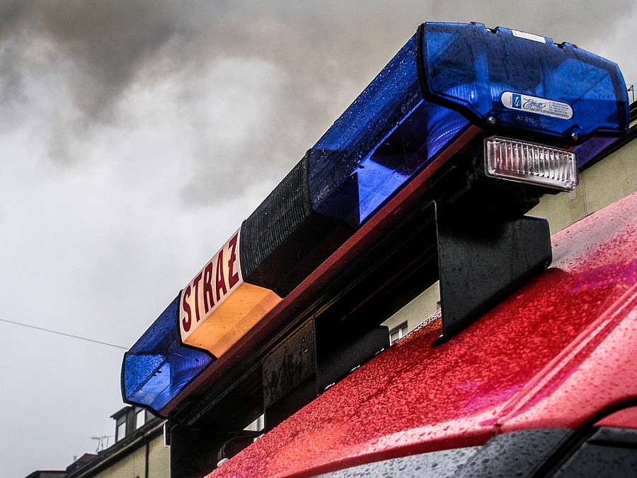 Pożar dachu domu jednorodzinnego w Jarosławicach