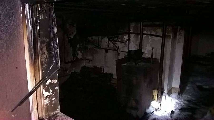 Pożar kotłowni w Tyńcu Małym