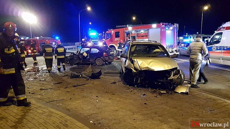 Śmiertelny wypadek na drodze Wrocław - Środa Śląska