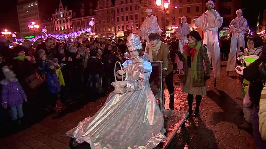 Parada Królowej Śniegu we Wrocławiu.