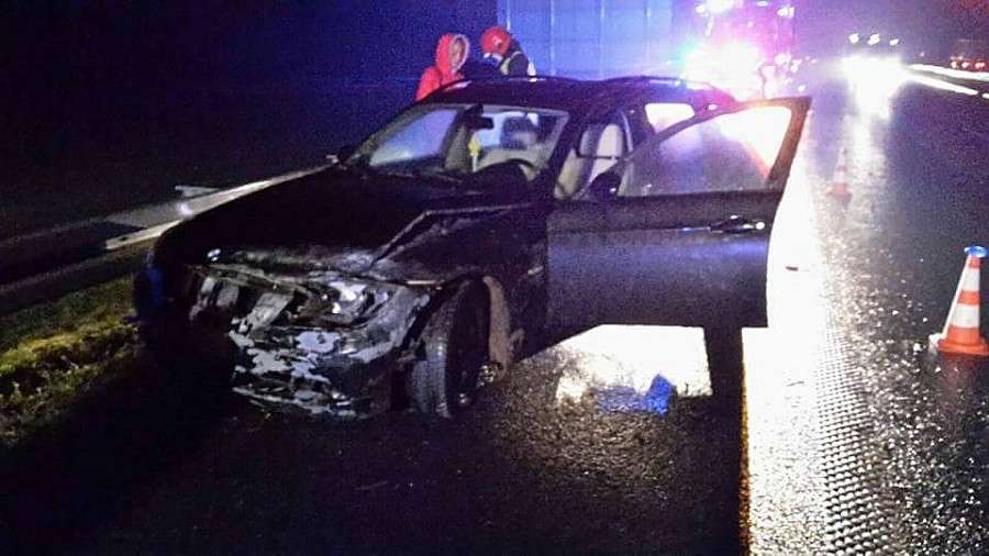 Wypadek na autostradzie pod Wrocławiem
