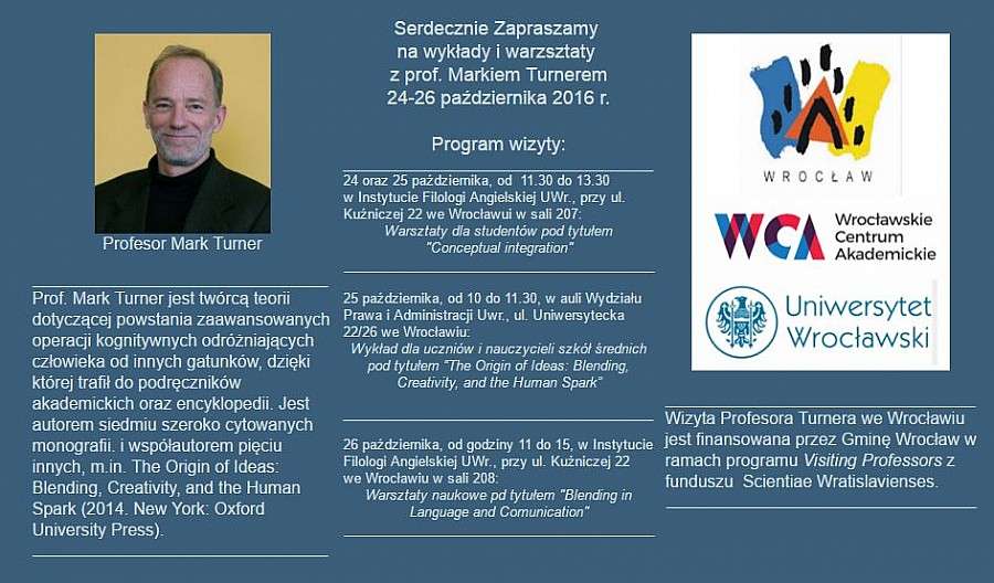 WIZYTA PROFESORA MARKA TURNERA WE WROCŁAWIU 