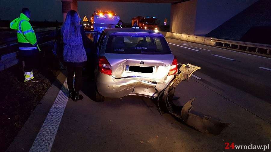 Zderzenie na autostradzie