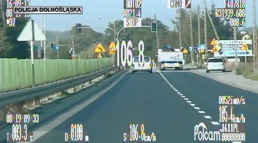 W terenie zabudowanym jechał ponad 110 km/h - stracił prawo jazdy