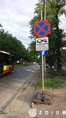 Zakaz parkowania na Zaporoskiej