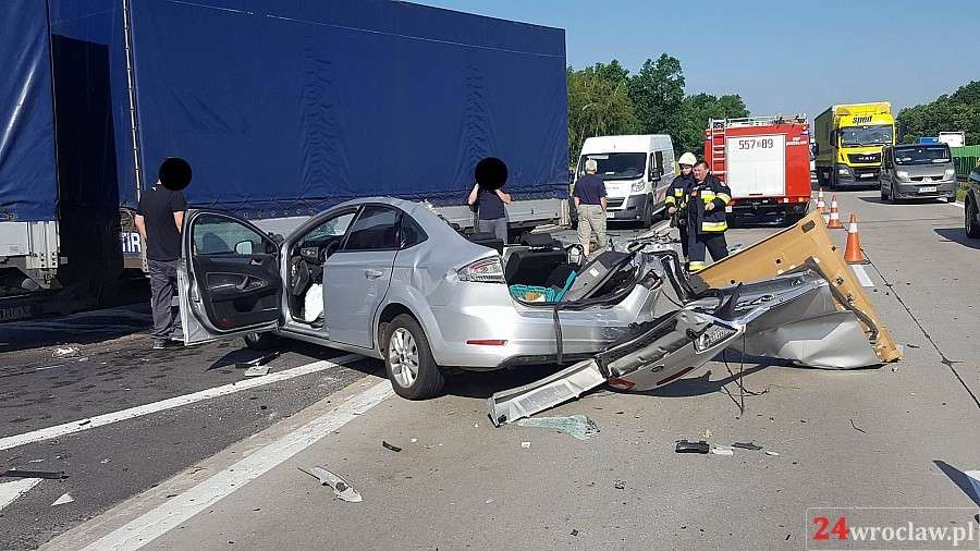 Groźny wypadek na autostradzie A4