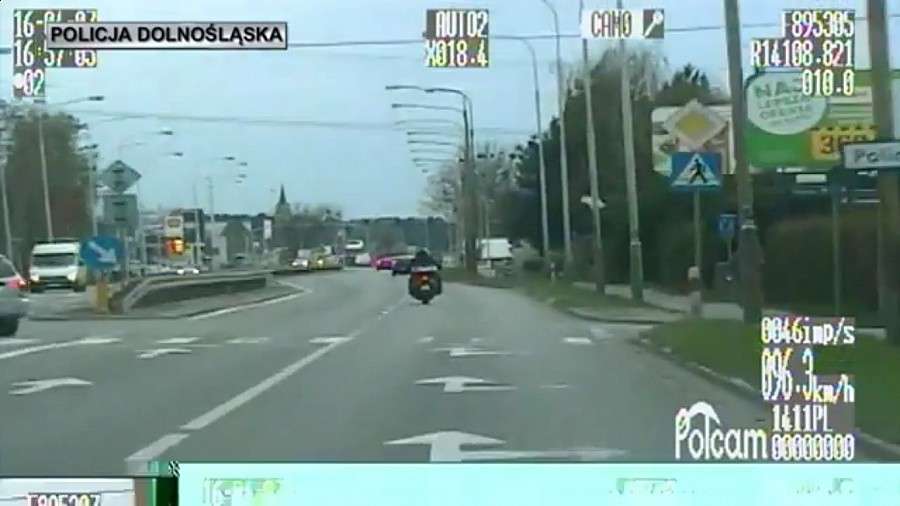Motocyklista stracił prawo jazdy