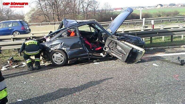 Wypadek na 158 kilometrze autostrady A4!