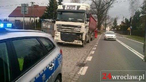Wypadek na drodze Wrocław - Strzelin