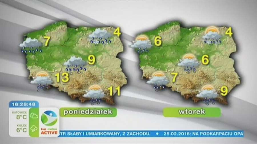 Poniedziałek pochmurny z przejaśnieniami. Najcieplej na Dolnym Śląsku - do 13 stopni