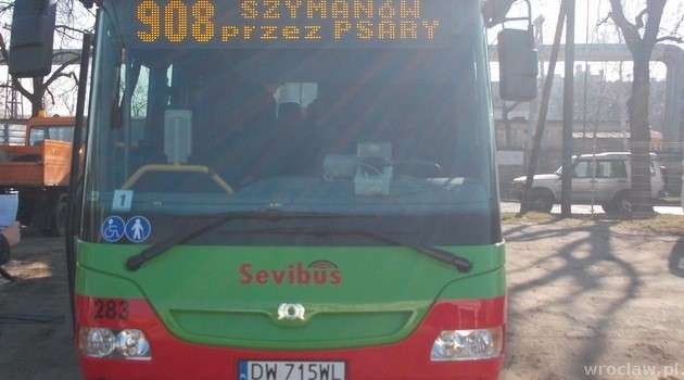 Dodatkowe kursy linii 908